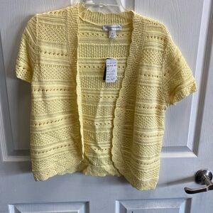 Yellow Knit Cardigan
